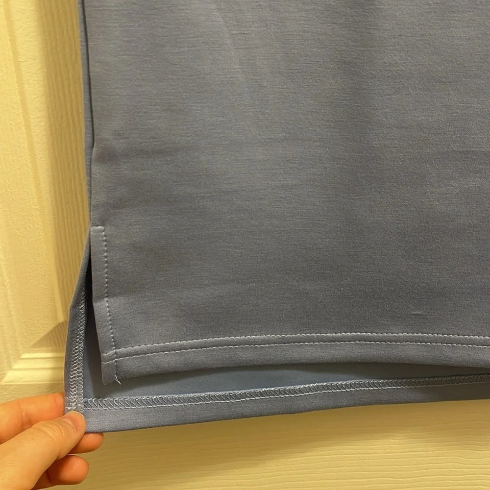 Blue Sleeveless Sweatsuit - Picture 3 of 14